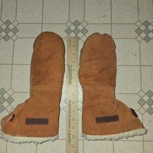 Olefin Lined Winter Mittens Goodwear Glove Co Canada Warm Gloves Size 9 Orange